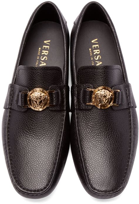 men versace slippers|Versace loafers men's.